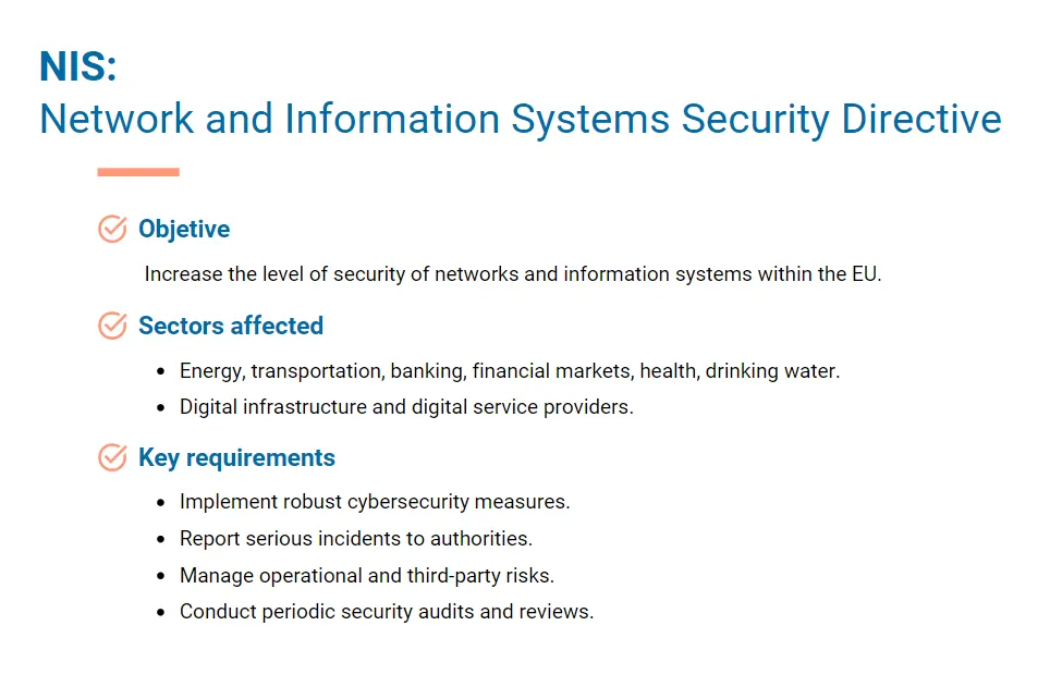 NIS: Network and Information Systems Security Directive