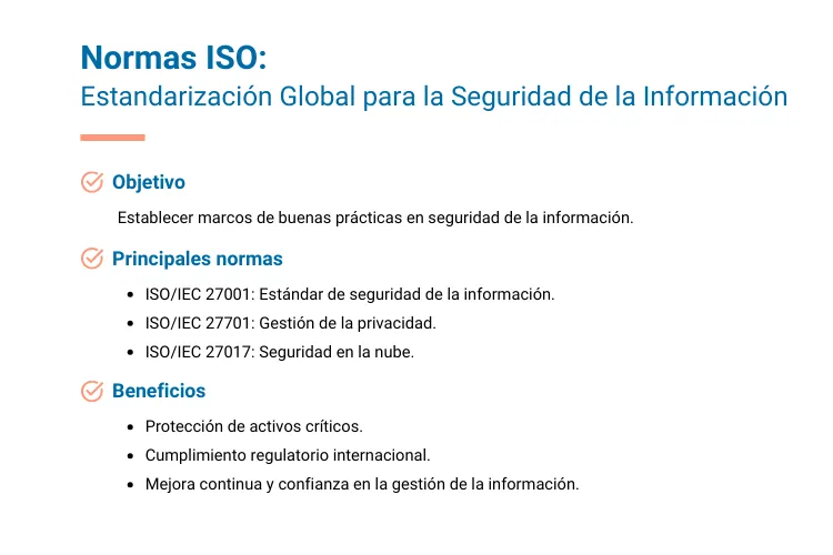 Normas ISO para la Seguridad de la información